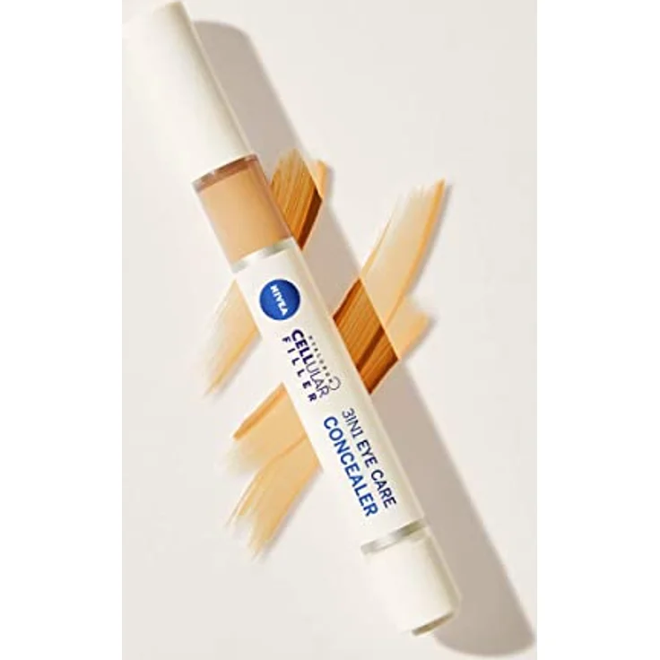 NIVEA Hyaluron Cellular Filler 3IN1 Augenpflege Concealer Mittel (4 ml), Anti-Age Concealer mit Hyaluron, Abdeckstift für Augenringe, Rötungen und Pickel – Bild 2