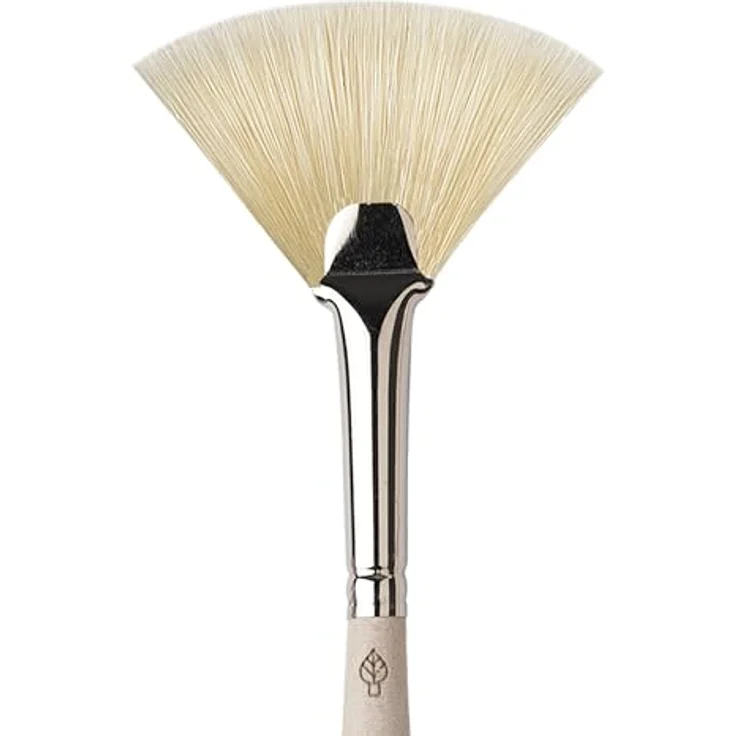 da Vinci SPA Masken-Fächerpinsel, Kunstfaser, für Gesichtsmasken & Peelings, sanft & präzise, weißer Holzgriff, Handmade in Germany, Größe 5 – Bild 2