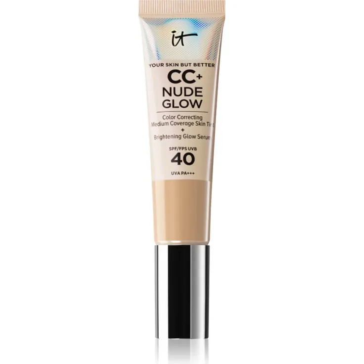 IT Cosmetics Your Skin But Better CC + Nude Glow CC Cream, getönte Tagescreme mit SPF 40, mittel, 32 ml