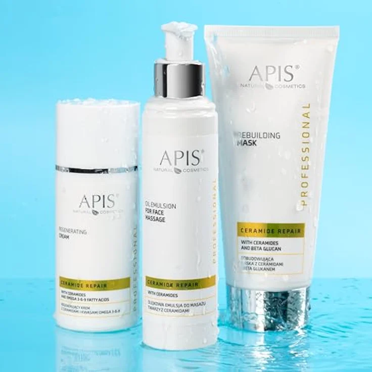Apis CERAMIDE REPAIR Gesichtscreme - 100 ml - mit Ceramiden 3 und 6-II, Sacha Inchi-Öl, Beta-Glucan, Centella Asiatica, feuchtigkeitsspendend und beruhigend, stärkt die Hautbarriere – Bild 3