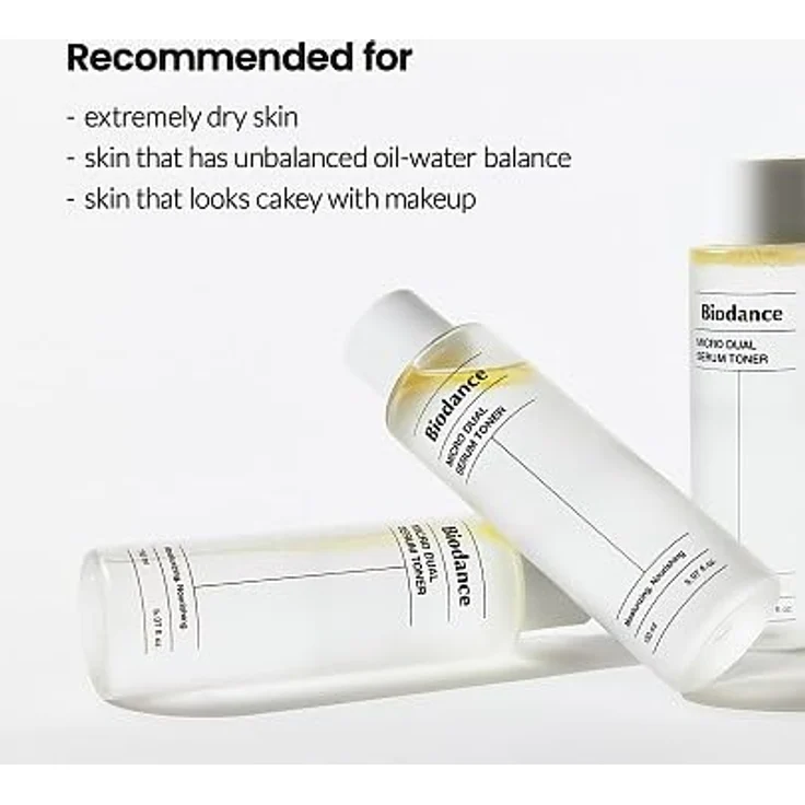 Biodance Micro Dual Serum Toner, 150 ml Gesichtstonikum für feuchtigkeitsspendende zwei-Phasen-Hautpflege, beruhigt und tonisiert – Bild 2