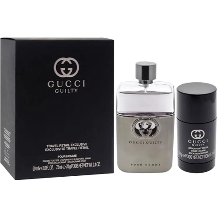 Gucci Guilty Homme Edt, Gesichts-Make-up-Entferner für Herren, 90 ml Deodorant – Bild 3