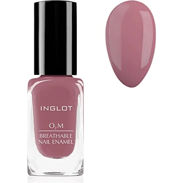Inglot O2M Atmungsaktiver Nagellack, Luft-und Wasserdurchlässig, Hält den Nagel Langanhaltend in Optimalem Zustand, Perfekte Maniküre für Jeden Anlass, 11 ml : 411 – Bild 1