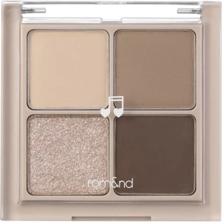 rom&nd Better Than Eyes Lidschattenpalette Farbton #02 Dry Buckwheat flower, 6.5 g mit intensiver Pigmentierung, schimmernd-mattem Effekt und gut kombinierbaren Farbtönen – Bild 1