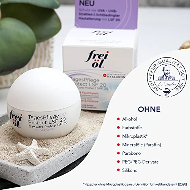 Frei Öl Hydrolipid Tagespflege Protect SPF 20 Cr. 50 ml Tagespflege für Damen und Herren – Bild 5