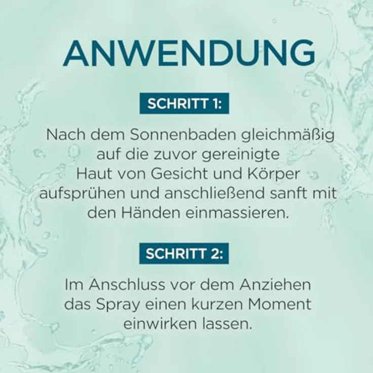 Garnier Ambre Solaire After Sun Spray, feuchtigkeitsspendende Pflege zur Bräunungsverlängerung, 150 ml – Bild 4