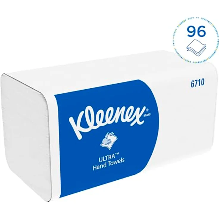 Kleenex Falthandtuch weiß 3-lagig 6710 215 x 315 mm, 15 x 96 Tücher – Bild 3
