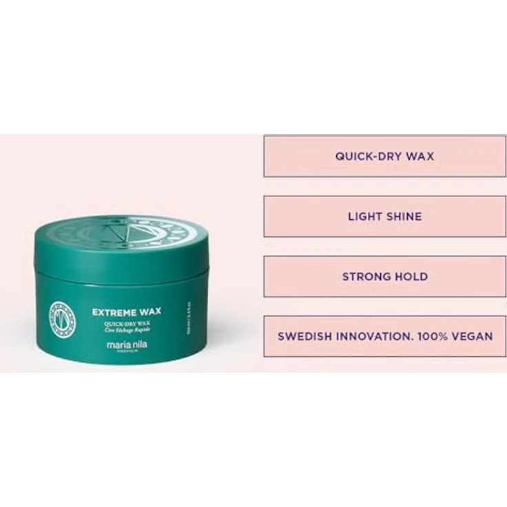 Maria Nila Extreme Wax 100 ml, schnell trocknendes Formwachs mit langanhaltendem Halt 5/5 und mittlerem Glanz – Bild 3