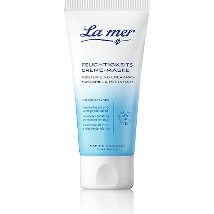 La mer Feuchtigkeits-Creme-Maske - Spendet intensiv Feuchtigkeit - Erhöht die Hautfestigkeit und reduziert die Ausprägung von Falten - Für ein geschmeidiges, glattes und weiches Hautgefühl - 50 ml