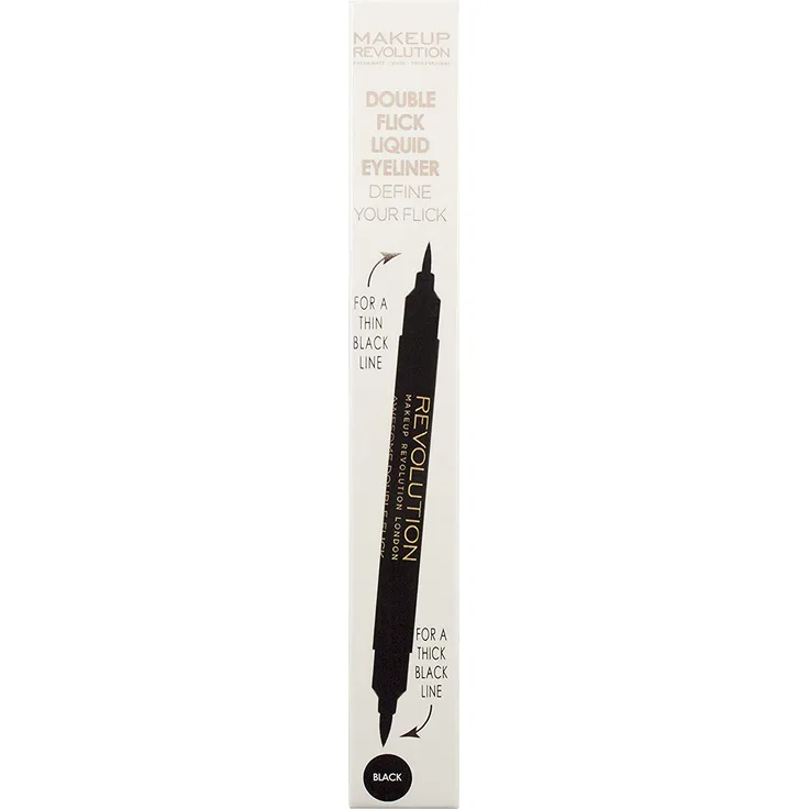 REVOLUTION Thick & Thin Dual Liquid Eyeliner Eyeliner 1 ml Black