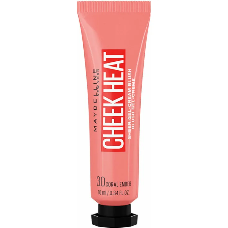 Maybelline Cheek Heat sheer gel-cream blush #30-coral ember 10 ml, für einen frischen Teint