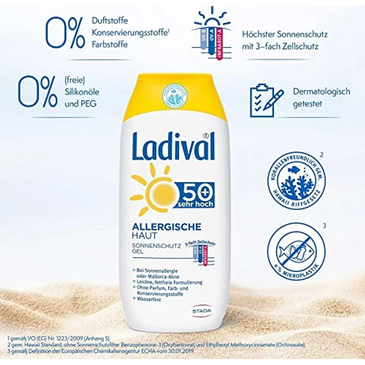 Ladival allergische Haut Gel LSF 50 200 ml – Bild 3