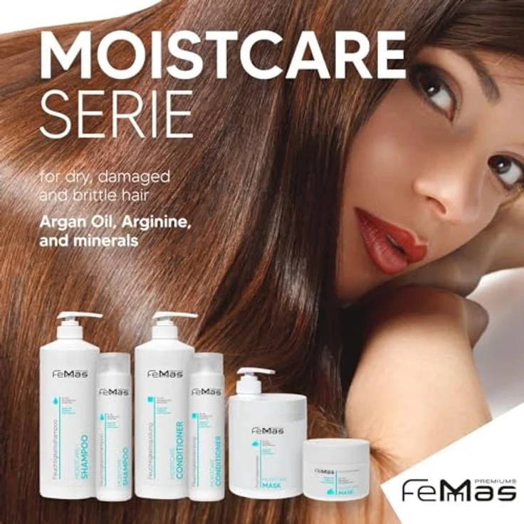 Femmas Premium Moistcare Conditioner, 300 ml, intensive Pflege mit Arganöl für trockenes und strapaziertes Haar – Bild 5
