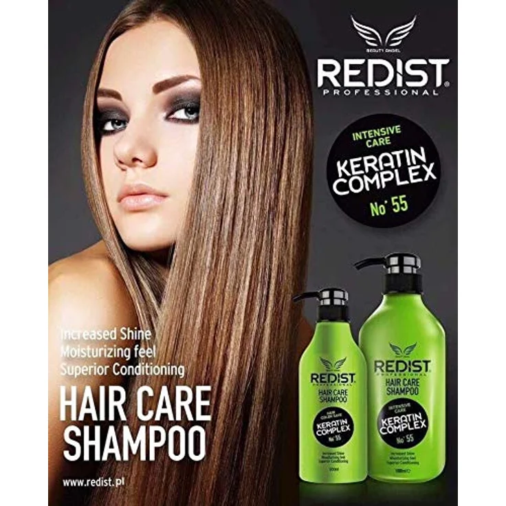 Redist Keratin Hair Care Shampoo 500ml | Haar-Shampoo mit Keratin| Intensiv reparierendes Shampoo | spendet Feuchtigkeit |gegen sprödes-trockenes-strapaziertes-Haar | Intensive Care | Anti-Frizz – Bild 4