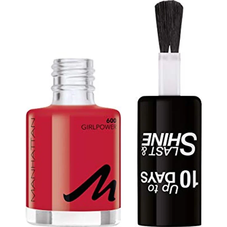 Manhattan Cosmetics Last und Shine Nagellack, Nr.600 Girlpower, 10 ml – Bild 2