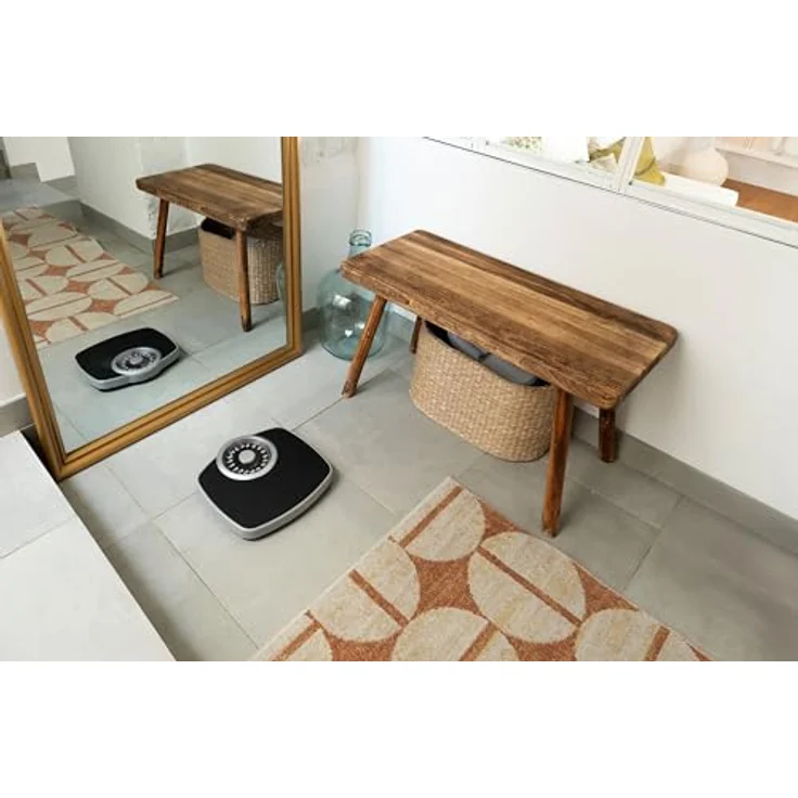 TERRAILLON NEO T, Mechanische Personenwaage mit großer Metallplatte, Anti-Rutsch-Beschichtung, hohem Gewichtskapazität 180 kg, Skalierung 1 kg, Schwarz – Bild 4