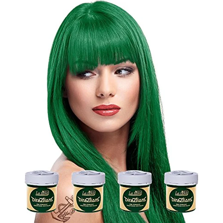 La Riche Directions Semipermanente Haarfarbe 4er Pack, Apfelgrün, 4 x 90ml – Bild 1