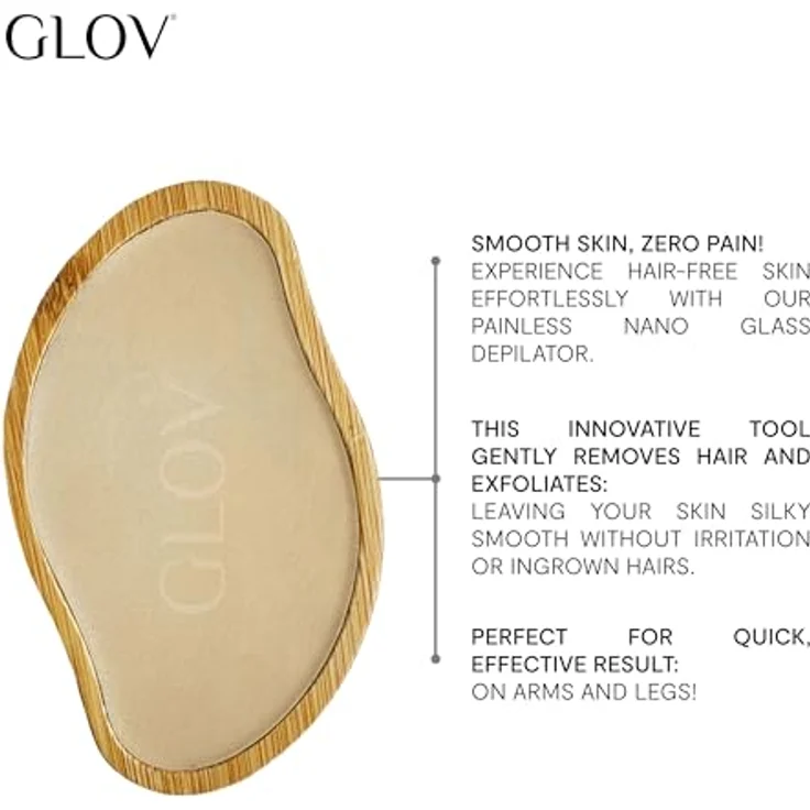 GLOV Velvet Nano Touch, 2-in-1 Fußfeile und Hautpflegegerät, sanfte Haarentfernung und Totzellen Entfernung, portable, kosmetikfrei, Reisegröße – Bild 2