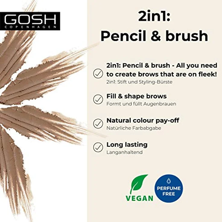 Eyebrow Pencil gey Brown 1,2 g – Bild 3