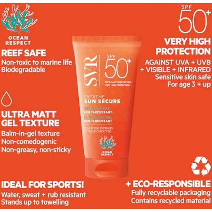 SVR Sun Secure Extreme Ultra Mattes Multi-Beständiges Gel SPF50+ 50 ml  – Bild 6