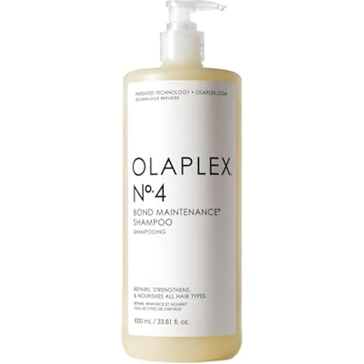 Olaplex No 4 Bond Maintenance Shampoo, Repariert, Stärkt Und Pflegt Alle Haartypen, Verleiht Glanz Und Hinterlässt Ein Weiches Haargefühl, 1000ml – Bild 1