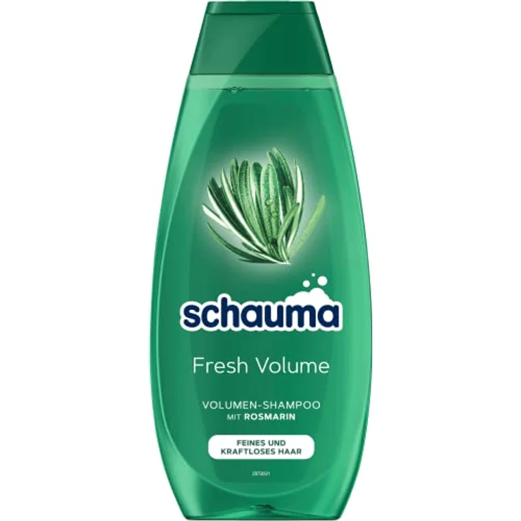 Schauma Volumen-Shampoo Fresh Volume (400 ml), Haarshampoo erfrischt und kräftigt den Haaransatz, Shampoo für feines und kraftloses Haar, mit Rosmarin – Bild 1