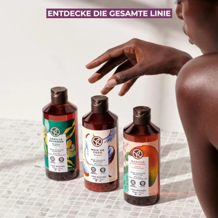 Yves Rocher Bain de Nature, pflegendes Duschgel mit Kaffee-Bohnen-Extrakt, 400 ml, vegan und feuchtigkeitsspendend – Bild 5