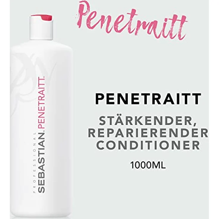 SEBASTIAN PROFESSIONAL PENETRAITT – reparierender Conditioner für geschädigte Haare (1000 ml) – intensiv nährende Haarpflege für strapaziertes und chemisch behandeltes Haar – kräftigt und regeneriert – Bild 5