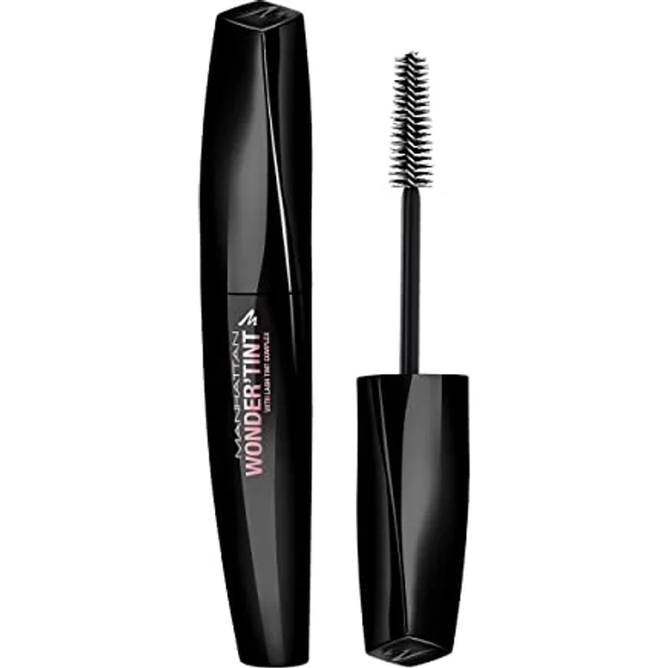 Manhattan Wonder'Tint Mascara, Fb. 001 Black, Wimperntusche mit Tönungseffekt, für sensible Augen geeignet, 11 ml – Bild 2