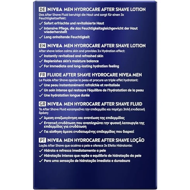 NIVEA MEN Hydrocare After Shave Fluid, beruhigendes After Shave mit Aloe Vera und Pro Vitamin B5, 100 ml, feuchtigkeitsspendend und hautberuhigend – Bild 4