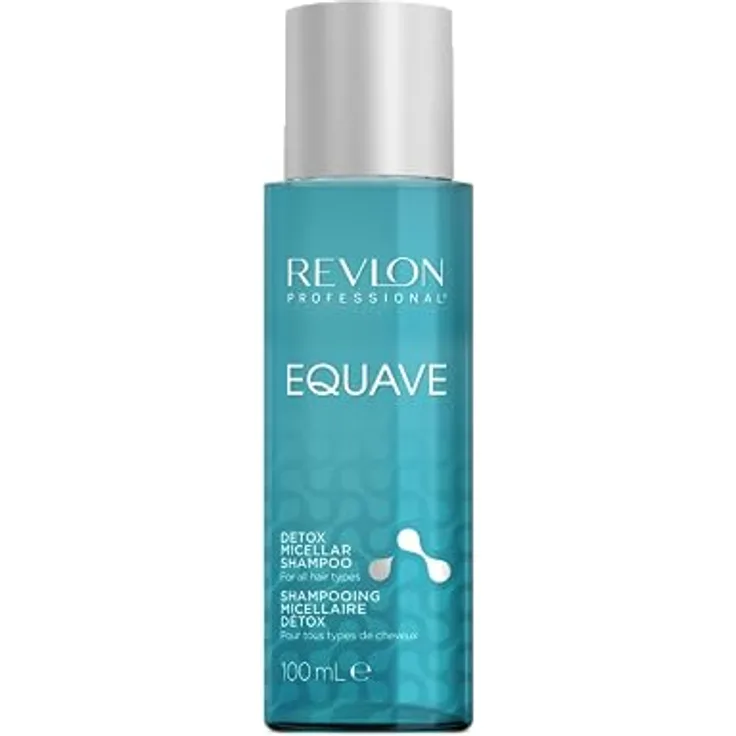 REVLON PROFESSIONAL EQUAVE Detox Micellar Shampoo, 100 ml, tiefenreinigendes Mizellen Haarshampoo mit Gel-Textur, für seidige, glänzende Haare