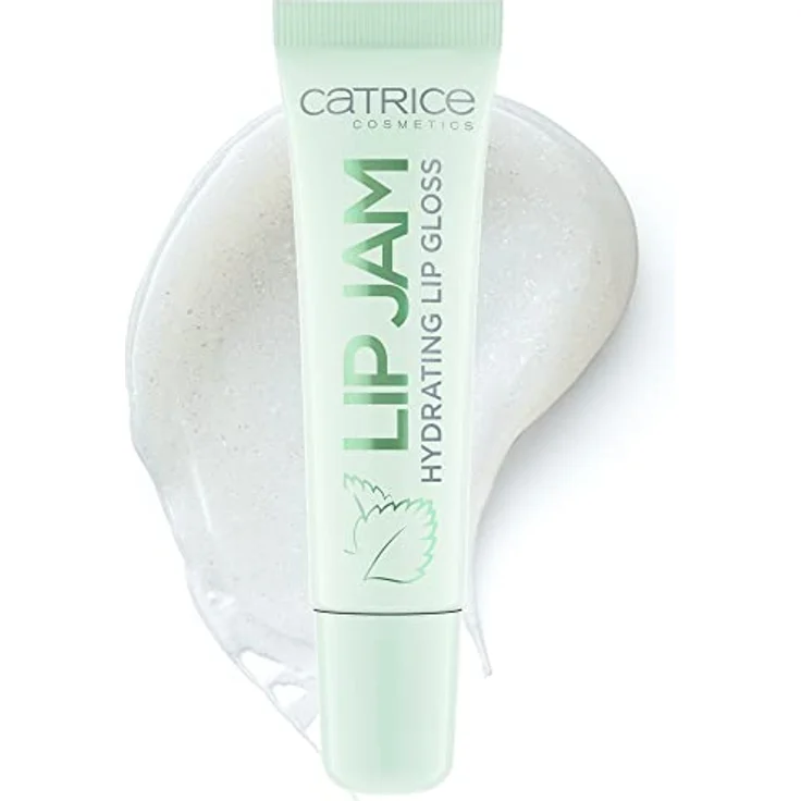 Catrice Lip Jam Hydrating Lip Gloss, Nr. 050, Transparent, Anti-Aging, feuchtigkeitsspendend, natürlich, glänzend, vegan, ohne Alkohol, ohne Konservierungsstoffe, ohne Parabene, 1er Pack (10ml) – Bild 1