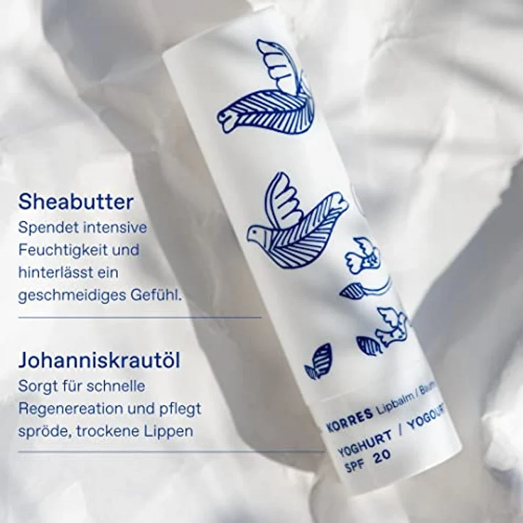 KORRES pflegender Lip Balm Wild Rose, getönt rot, mit Johanniskrautöl, vegan & dermatologisch getestet, 4 g – Bild 4