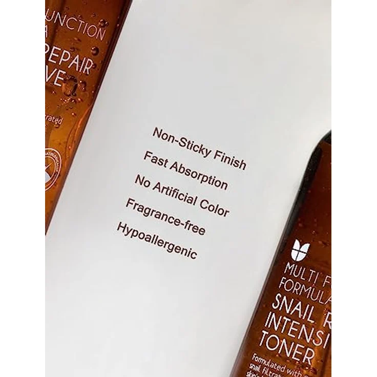 [MIZON] SNAIL REPAIR INTENSIVE TONER (100ml) Korean Skincare - Feuchtigkeitscreme - Intensive Hautregeneration - Anti-Aging / Anti-Falten - Schneckenschleimfiltrat – Bild 4