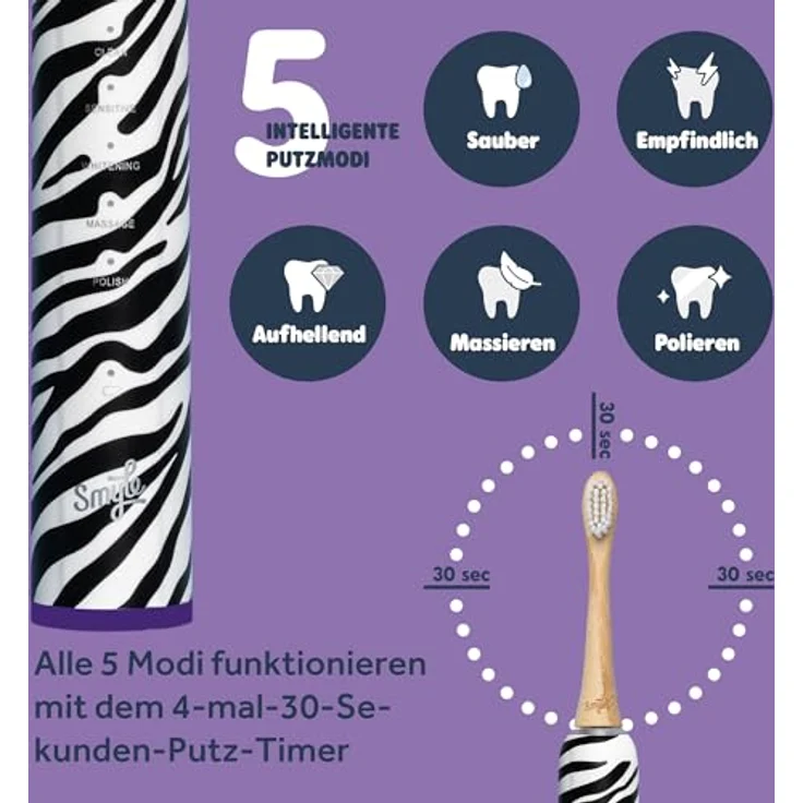 Smyle Elektronische Schallzahnbürste Panther SR-T2406 – Bild 6