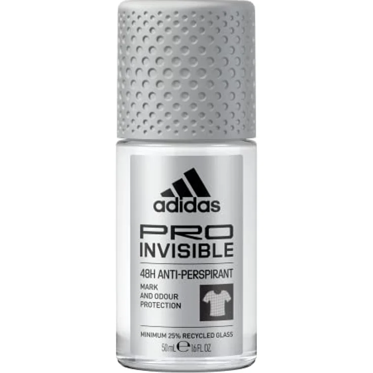 adidas Pro Invisible Anti-Transpirant Deo Roll-On für ihn, 48 Stunden Trockenschutz und langanhaltende Frische, 50 ml – Bild 1