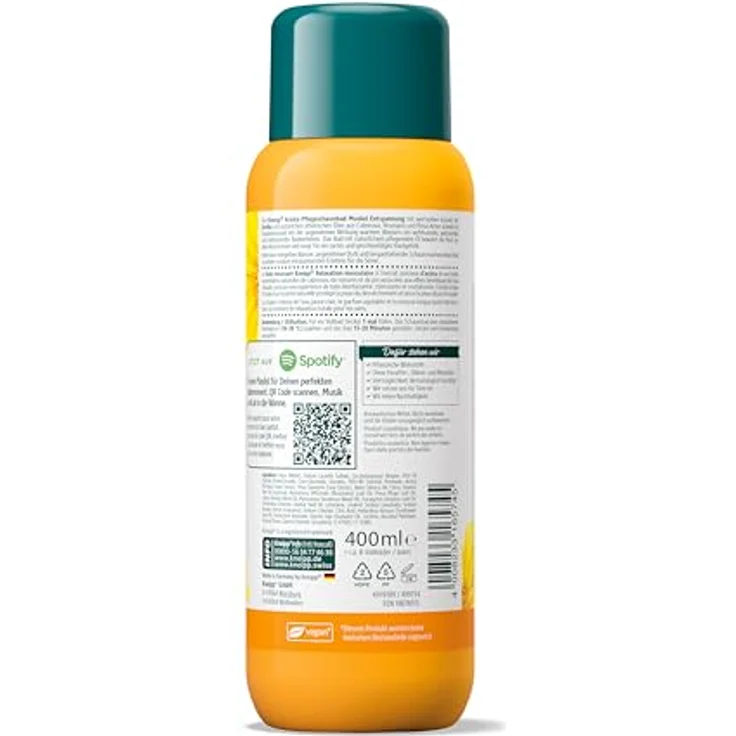 Kneipp Muscle Relaxation Badschaum für müde Muskeln, 400 ml, veganer Badezusatz zur Entspannung von Körper und Geist – Bild 2