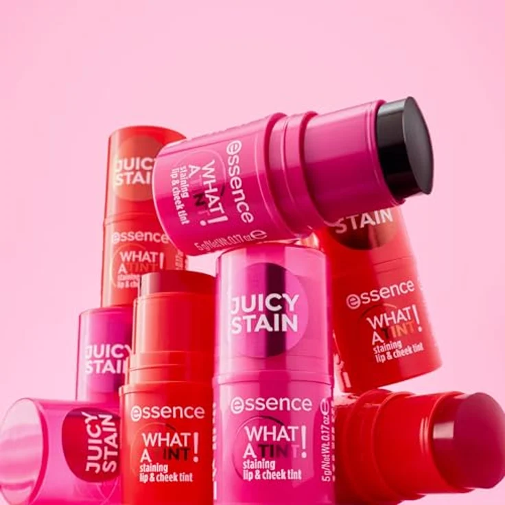 Essence WHAT A TINT! Lip & Cheek Tint, 5 g, Raspberry Vibes, flüssiges Rouge für natürliche Farbe und strahlendes Finish – Bild 7