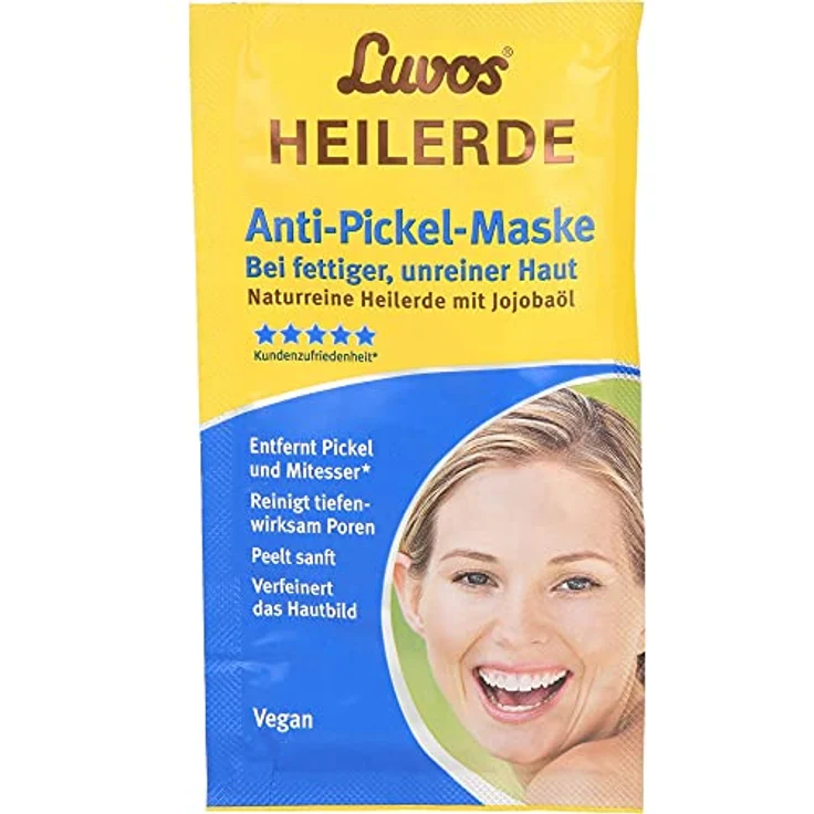 Luvos Heilerde Anti-Pickel-Maske, 15 ml Gesichtsmaske, medizinische Gesichtshautpflege für empfindliche Haut – Bild 1