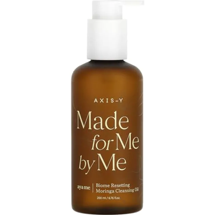 Axis-Y Biome Resetting Moringa Cleansing Oil, Gesichtsreinigung, 200 ml, leicht und nicht fettig, milchige Textur bei Kontakt mit Wasser