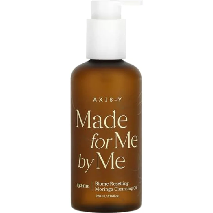 Axis-Y Biome Resetting Moringa Cleansing Oil, Gesichtsreinigung, 200 ml, leicht und nicht fettig, milchige Textur bei Kontakt mit Wasser – Bild 1