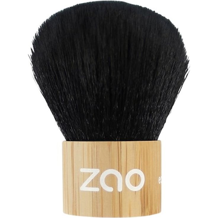 Zao Kabuki Brush, Puderpinsel für Damen aus nachhaltigem Bambus mit weichen Nylonhaaren