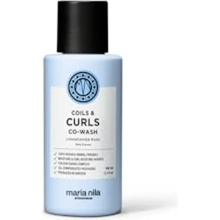 Maria Nila - Coils & Curls Co-Wash, 100 ml - Feuchtigkeitsspendendes und entwirrendes 2-in-1 Shampoo-Conditioner - Zur Stärkung von Wellen und Locken - Vegan & Tierfreundlich - Reisegröße – Bild 1