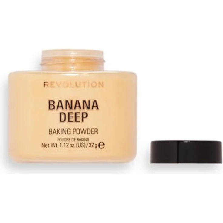 Makeup Revolution London Baking Powder Loser Puder 32 g Farbton Banana Deep – Bild 5