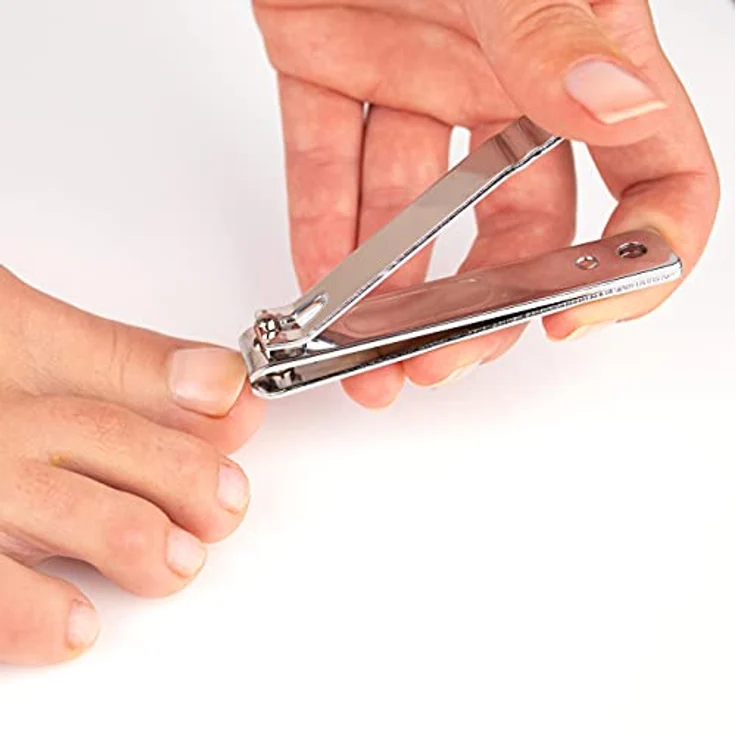 REMOS Finger- & Fußnagelknipser, 8 cm mit gerader Klinge aus gehärtetem Stahl, müheloses Schneiden und ergonomischer Griff – Bild 5