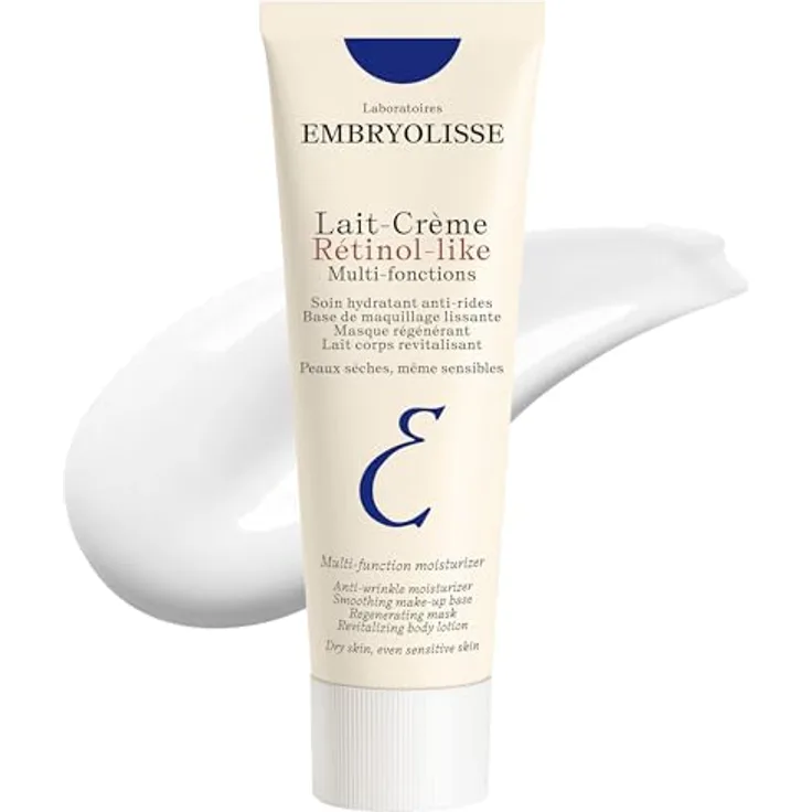 Embryolisse Lait-Crème Retinol-like, Gesichtsreinigung, 5-in-1 Reinigungslotion mit Anti-Aging Wirkung, 75 ml