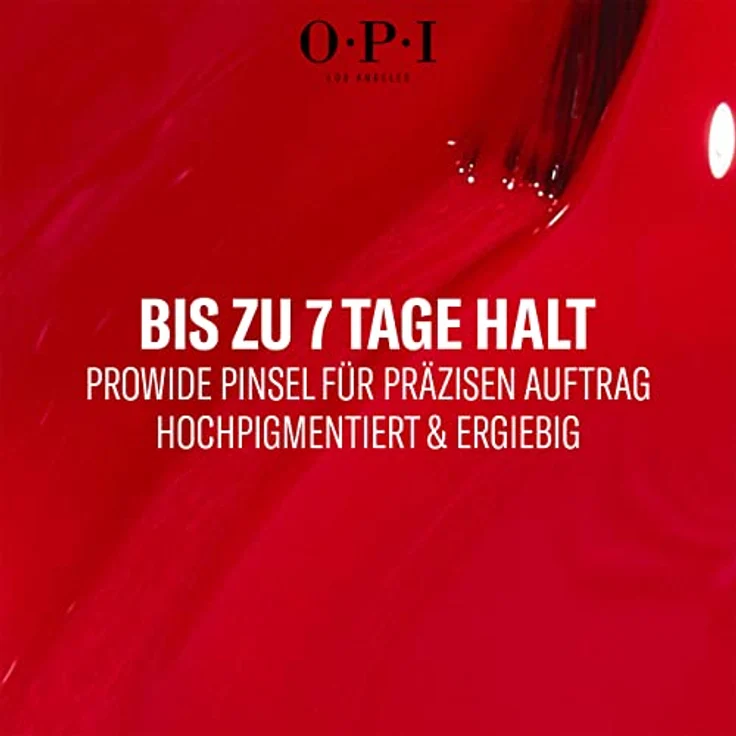 OPI Nail Lacquer – Nagellack mit bis zu 7 Tagen Halt – Ergiebig, langlebig & splitterfest Big Apple Red 15 ml – Bild 2