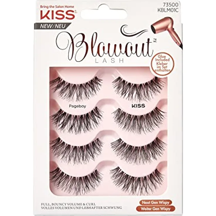 KISS KISS KISS Blowout Lash Multi Pack (4 pairs) - Pageboy Künstliche Wimpern 1 Stück