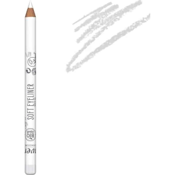 lavera Soft Eyeliner - White 06 - Naturkosmetik - Komfortable Anwendung - Frei von Silikonen - Frei von Mineralöl - Vegan - Bio-Jojobaöl & Bio-Sonnenblumenöl - 1,14g