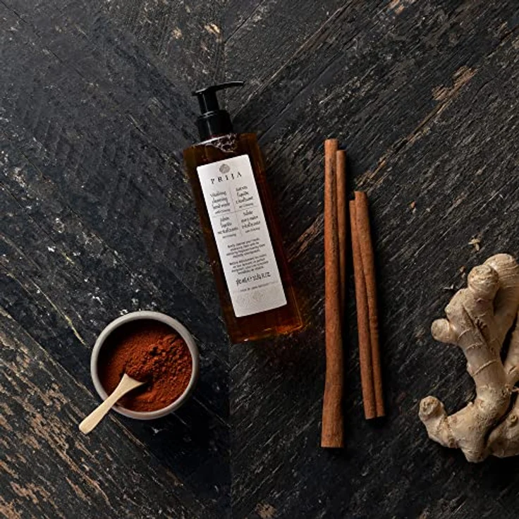 Prija Flüssigseife mit Ginseng - 1 Flasche mit 380 ml - Für den täglichen Gebrauch - Natürliche und vegane Handseife - Dermatologisch getestet - Geeignet für Veganer – Bild 3